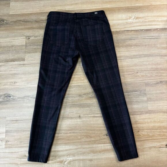 Kut from the Kloth Plaid Ankle Pants - Black and Gray - Picture 3 of 8
